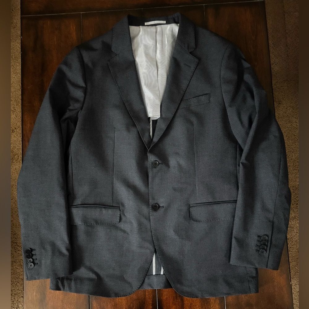 Michael Kors Navy Blazer Mens 40R Sport Coat Business Casual Jacket - Picture 2 of 8